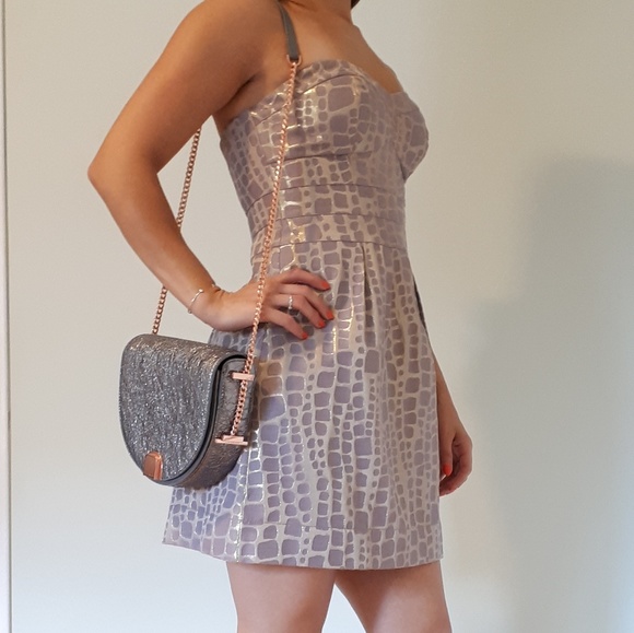 ⭐2/$25 American Eagle Strapless Metallic Minidress - Picture 3 of 5